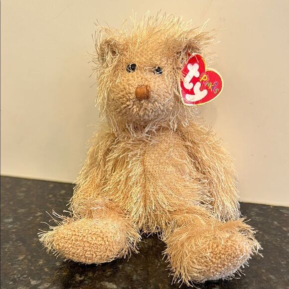 Ty Beanie Babies Vintage Ty Punkies Collection 'Frizzy' the Brown Bear 2002-9” - Picture 1 of 9